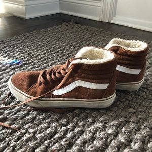 Brown Suede Vans Skate-Hi’s